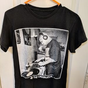 Black DJ Screw graphic tee